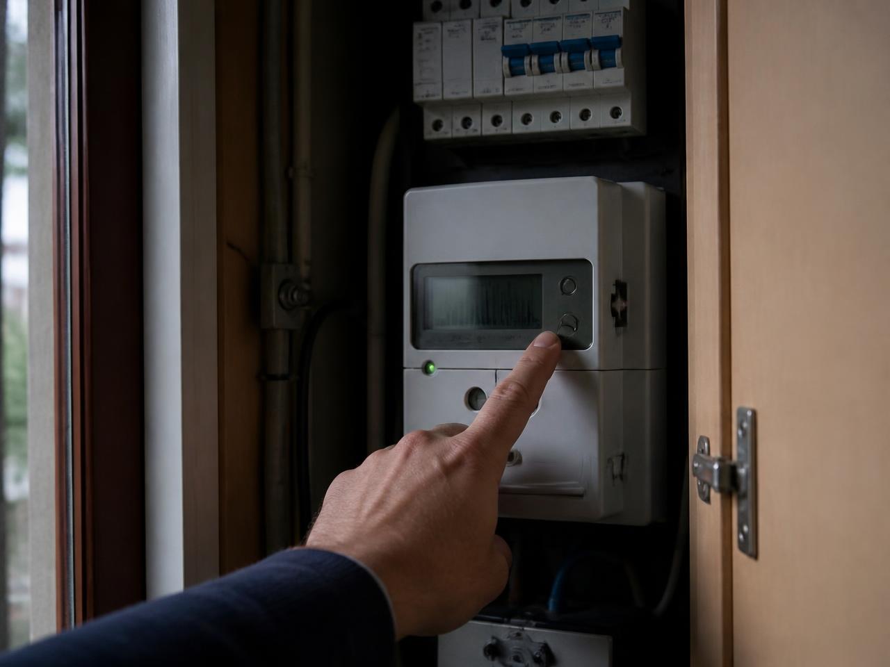 Meterkast met slimme meter in een Nederlandse woning